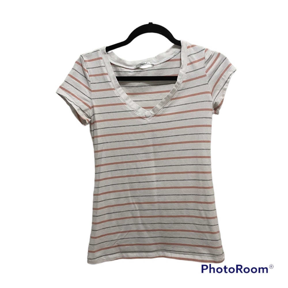 Papaya Striped Tee
